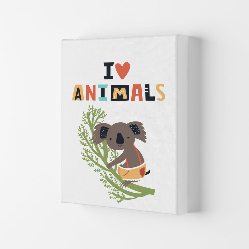 I love animals koala Art Print by Pixy Paper Canvas