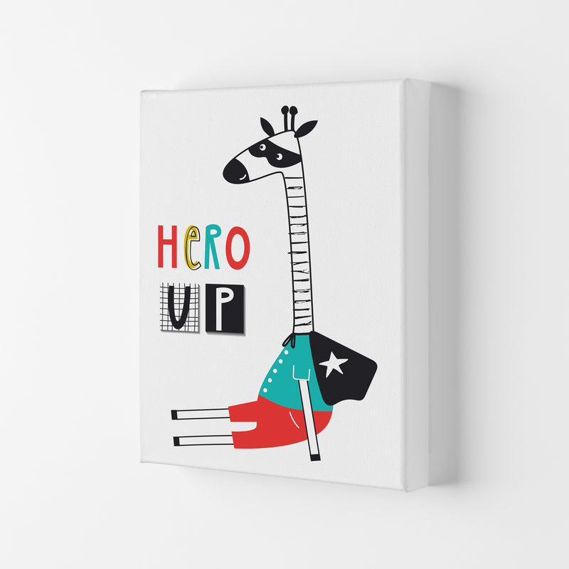 Hero up giraffe Art Print by Pixy Paper Canvas