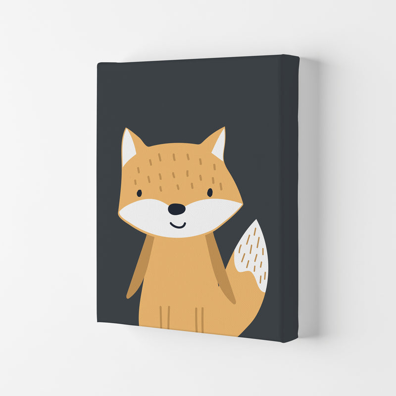 Fox Neutral kids Art Print by Pixy Paper Canvas