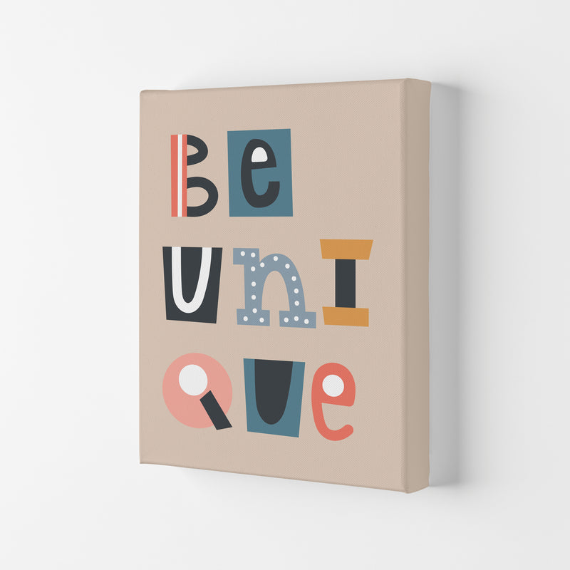 Be Unique Neutral kids Art Print by Pixy Paper Canvas