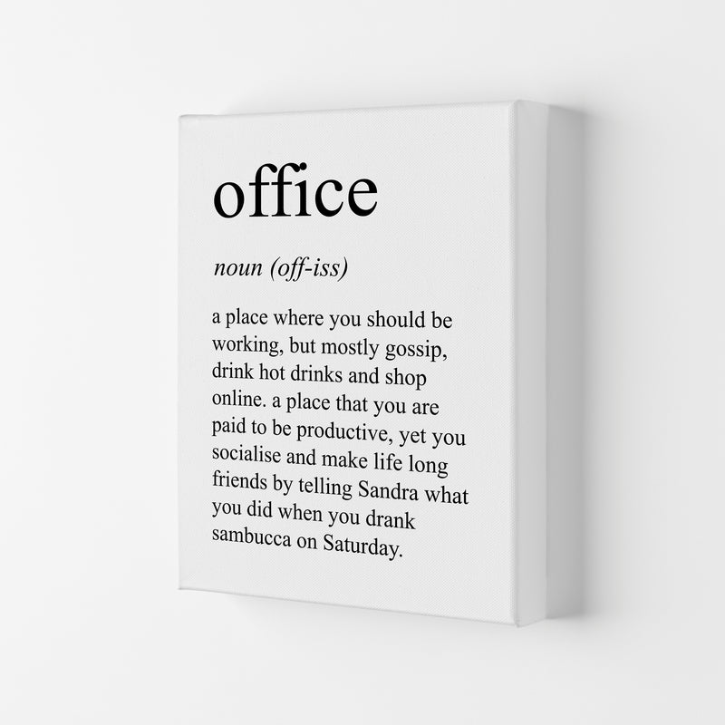 Office Definition Art Print by Pixy Paper Canvas