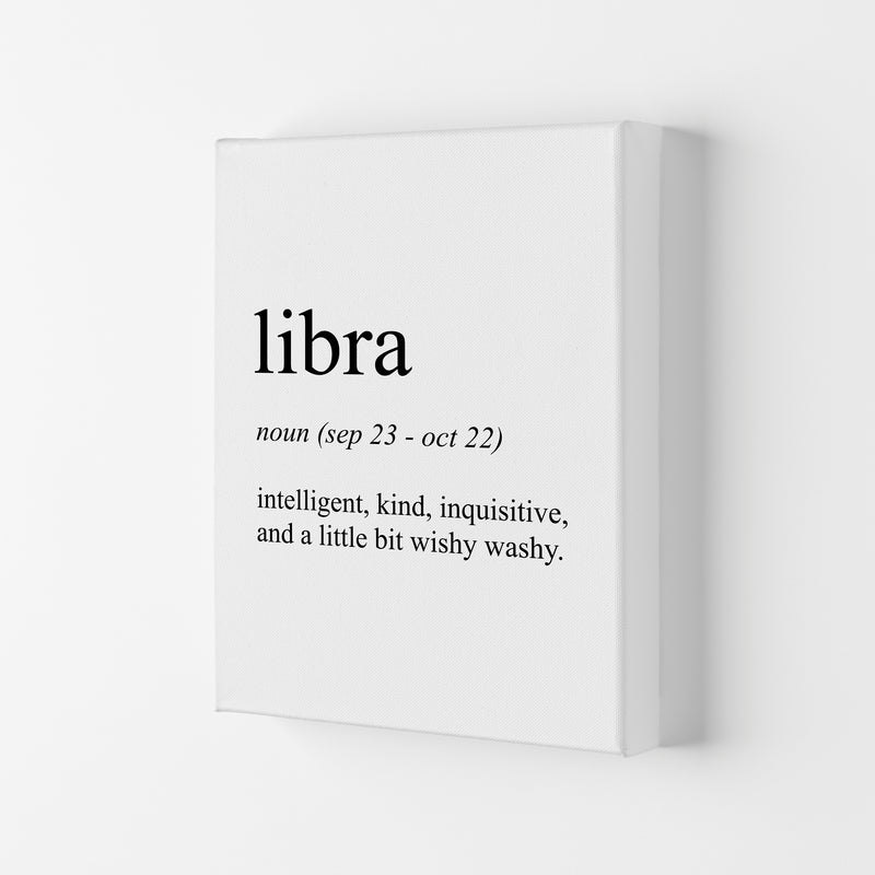Libra Definition Art Print by Pixy Paper Canvas