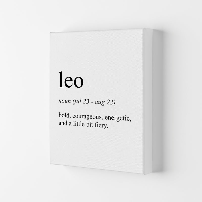 Leo Definition Art Print by Pixy Paper Canvas