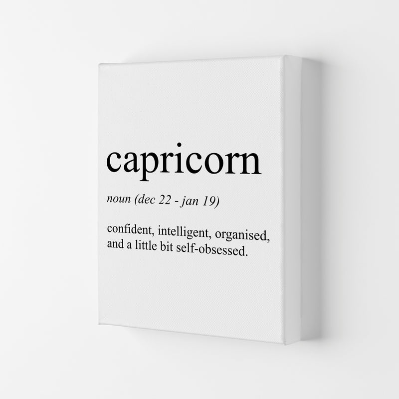 Capricorn Definition Art Print by Pixy Paper Canvas