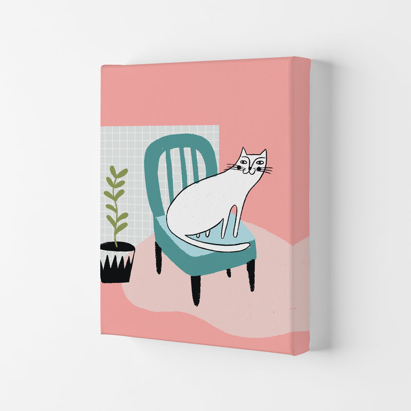 The Cat's Chair Art Print by Pixy Paper Canvas