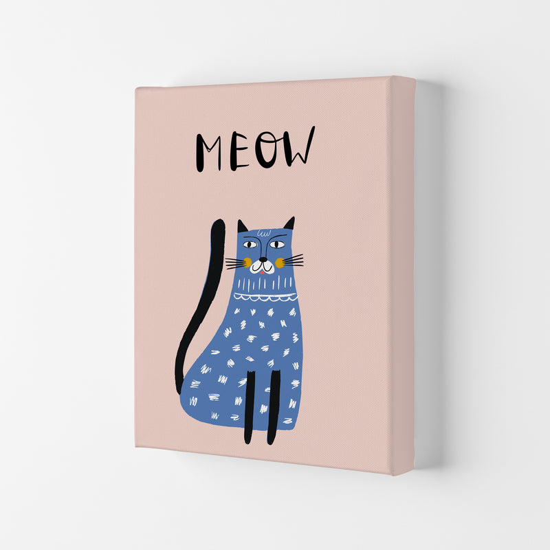 Meow Cat Art Print by Pixy Paper Canvas
