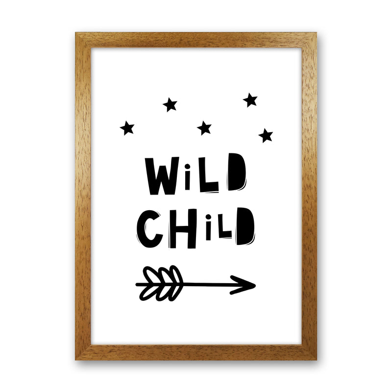 Wild Child Scandi Modern Print Oak Grain