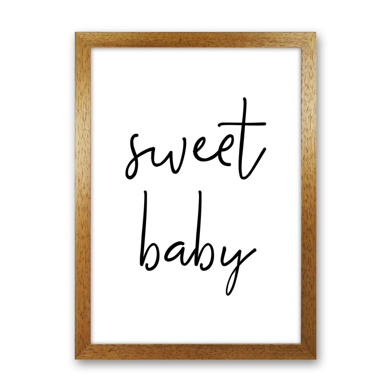 Sweet Baby Modern Print Oak Grain