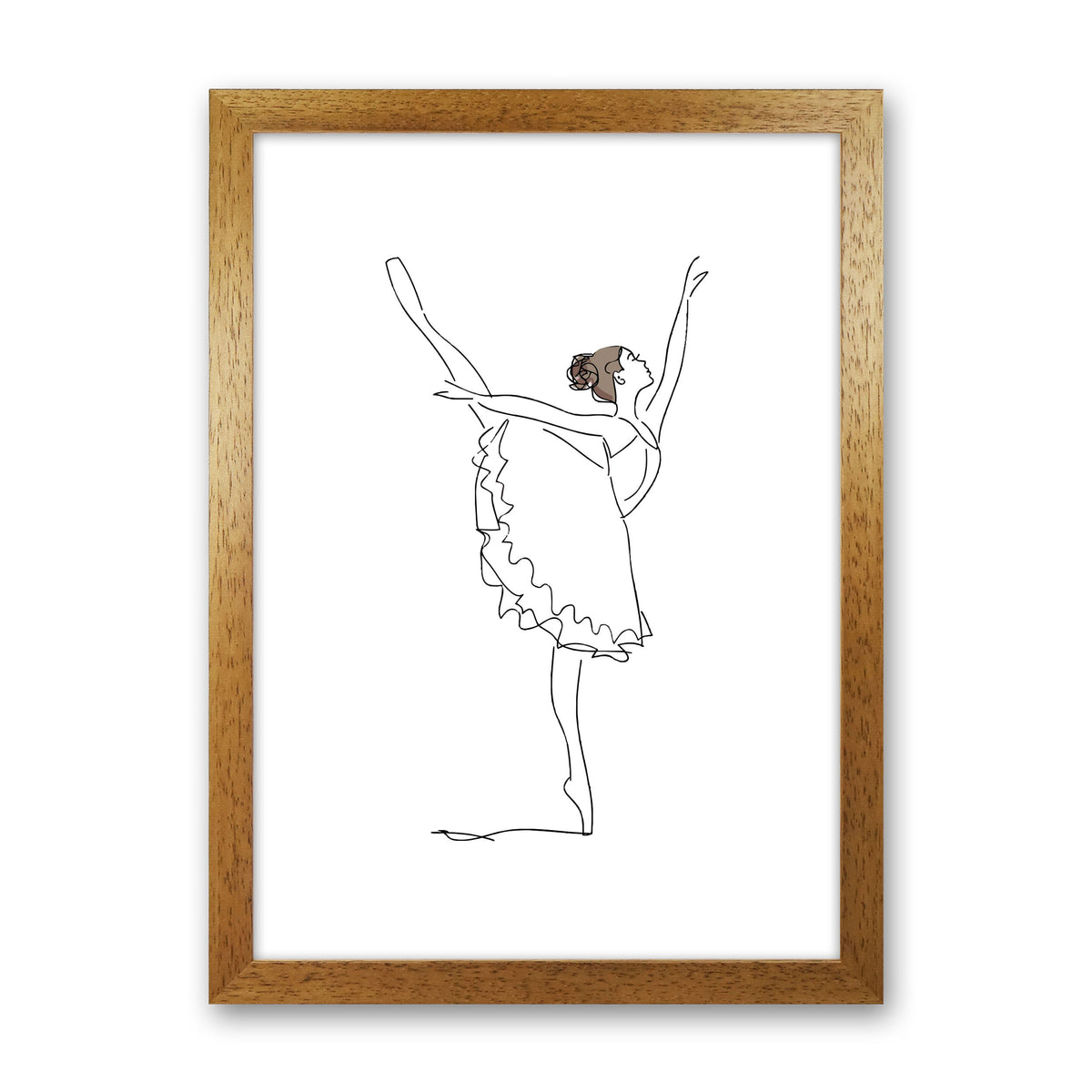 Framed canvas print ballerina popular dancer 20.25”x 16.25”x 1.50”