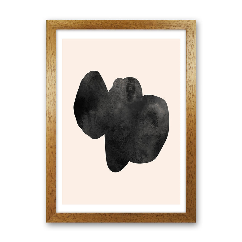 Nude And Black Watercolour 6 Art Print by Pixy Paper Oak Grain