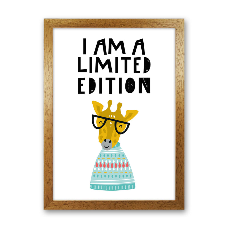I Am Limited Edition Animal Pop  Art Print by Pixy Paper Oak Grain
