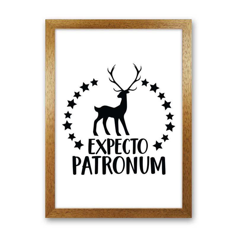Expecto Patronum  Art Print by Pixy Paper Oak Grain