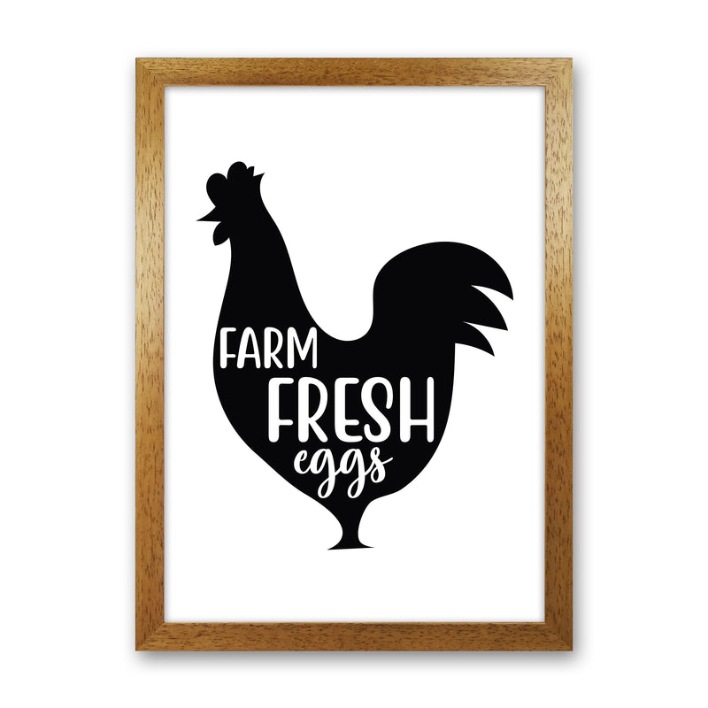 Farm Fresh Eggs  Art Print by Pixy Paper Oak Grain