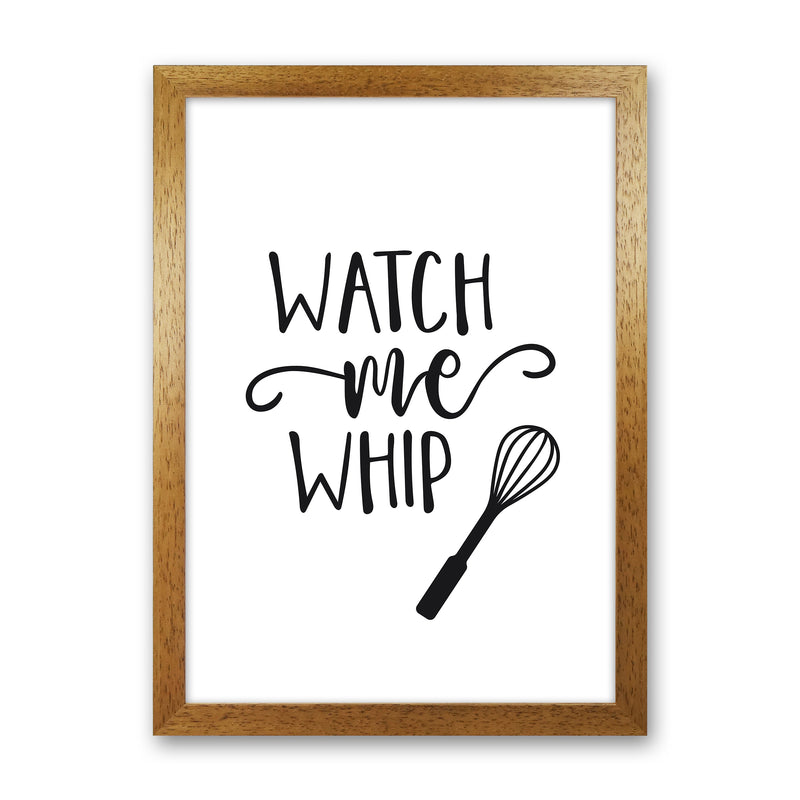 Watch Me Whip  Art Print by Pixy Paper Oak Grain