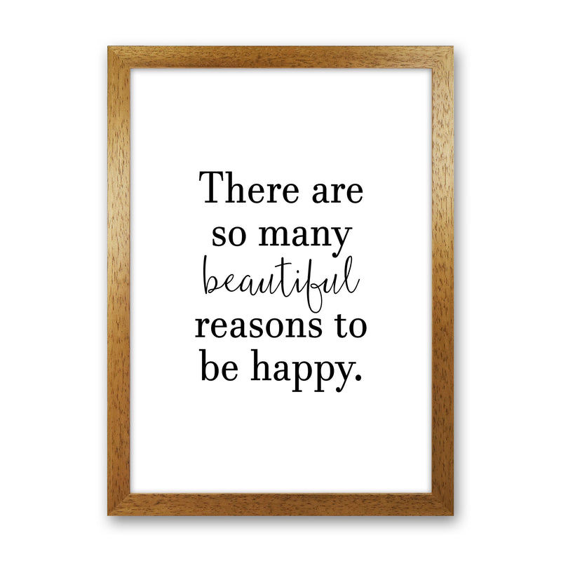 There Are So Many Beautiful Reasons  Art Print by Pixy Paper Oak Grain