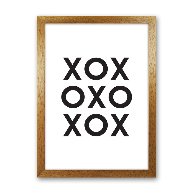 Xox  Art Print by Pixy Paper Oak Grain
