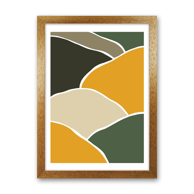 Wild Collection Hills Abstract Art Print by Pixy Paper Oak Grain