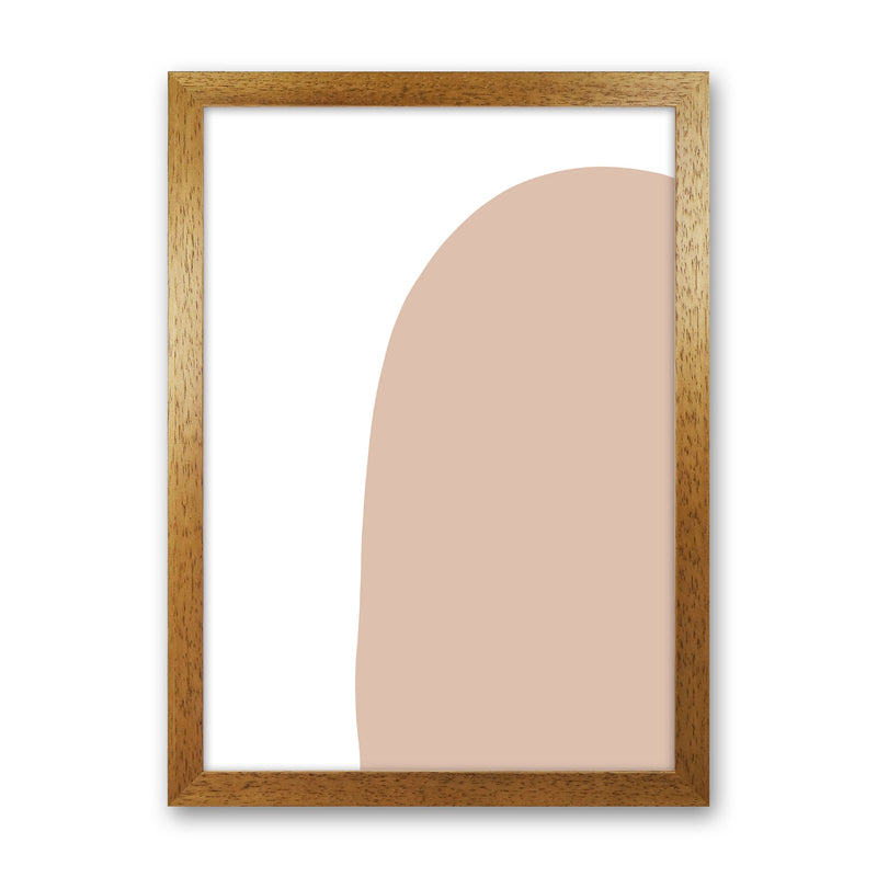 Inspired Pink Abstract Shape Art Print by Pixy Paper Oak Grain