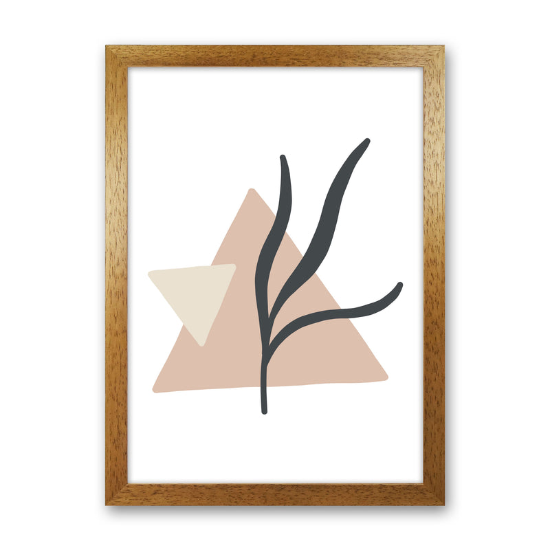 Inspired Pink Triangle Abstract Art Print by Pixy Paper Oak Grain