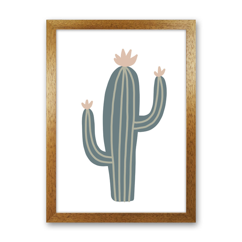 Inspired Natural Cactus Art Print by Pixy Paper Oak Grain