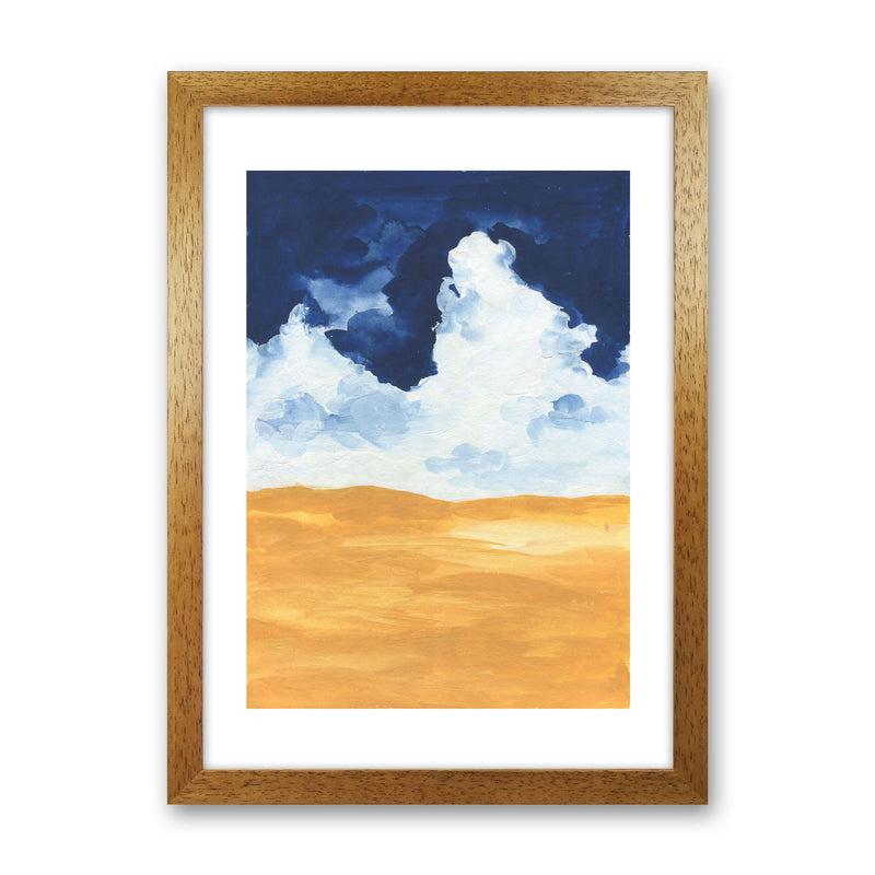 Horizon Abstract Clouds  Art Print by Pixy Paper Oak Grain