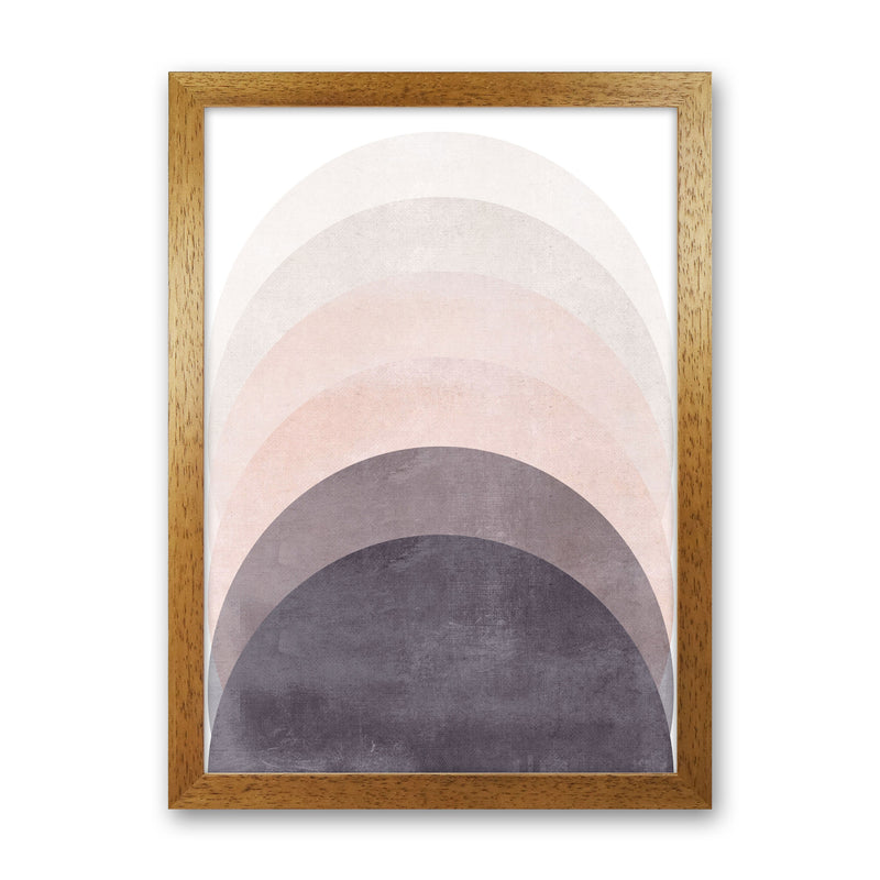 Gradient Sun rising cotton pink Art Print by Pixy Paper Oak Grain