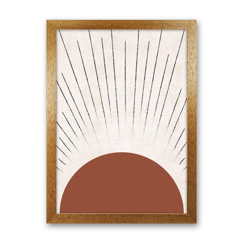 Autumn Sasha Sun abstract Art Print by Pixy Paper Oak Grain
