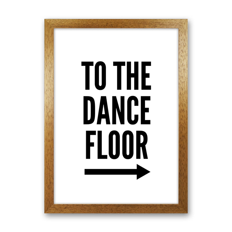 To The Dance Floor Art Print by Pixy Paper Oak Grain