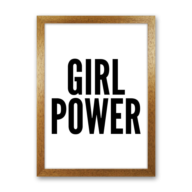 Girl Power Art Print by Pixy Paper Oak Grain