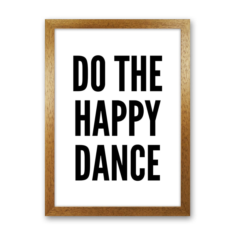 Do The Happy Dance Art Print by Pixy Paper Oak Grain
