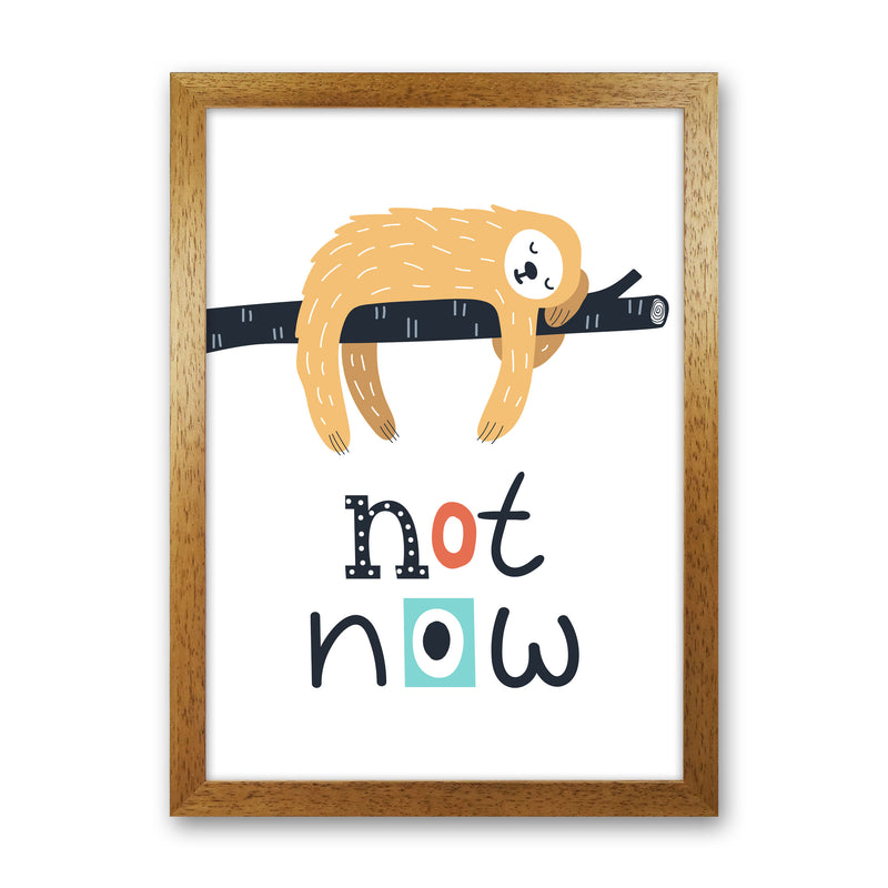 Not now sloth Art Print by Pixy Paper