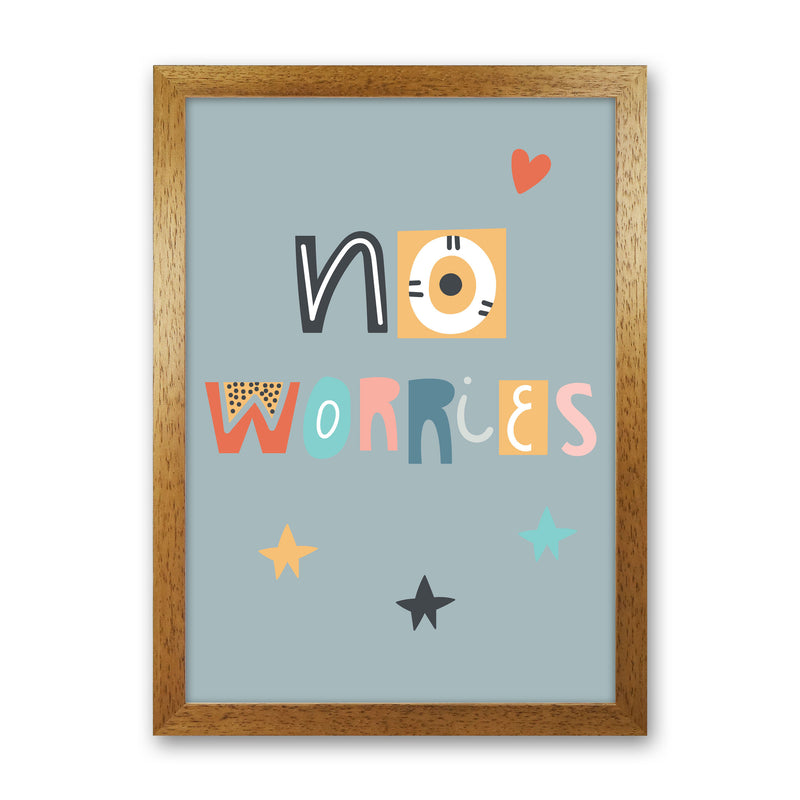 No worries Neutral kids Art Print by Pixy Paper