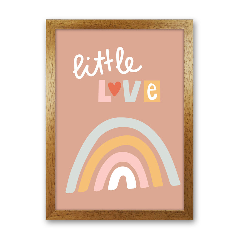 Little love rainbow Neutral kids Art Print by Pixy Paper
