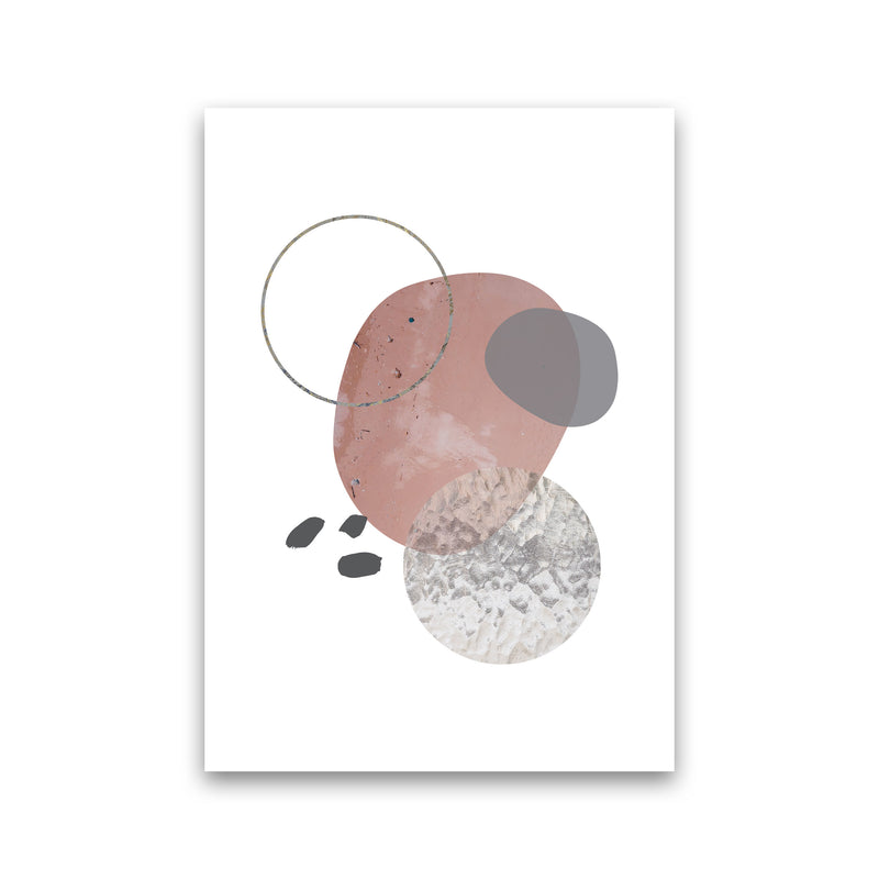 Peach, Sand And Glass Abstract Shapes Modern Print Print Only