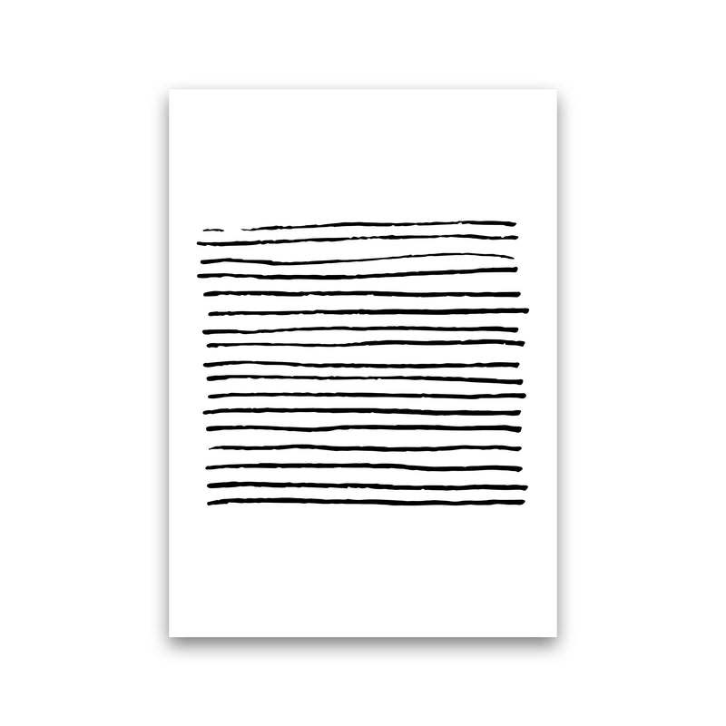 Black Zebra Lines Abstract Modern Print Print Only
