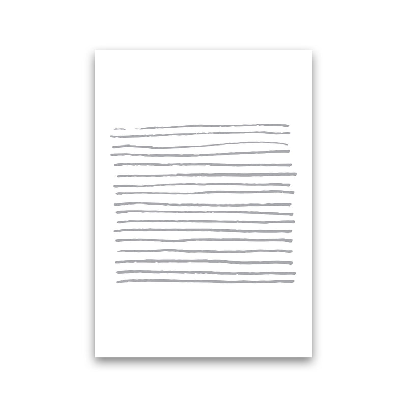 Grey Zebra Lines Abstract Modern Print Print Only