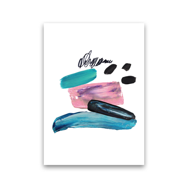 Pink And Teal Abstract Artboard Modern Print Print Only