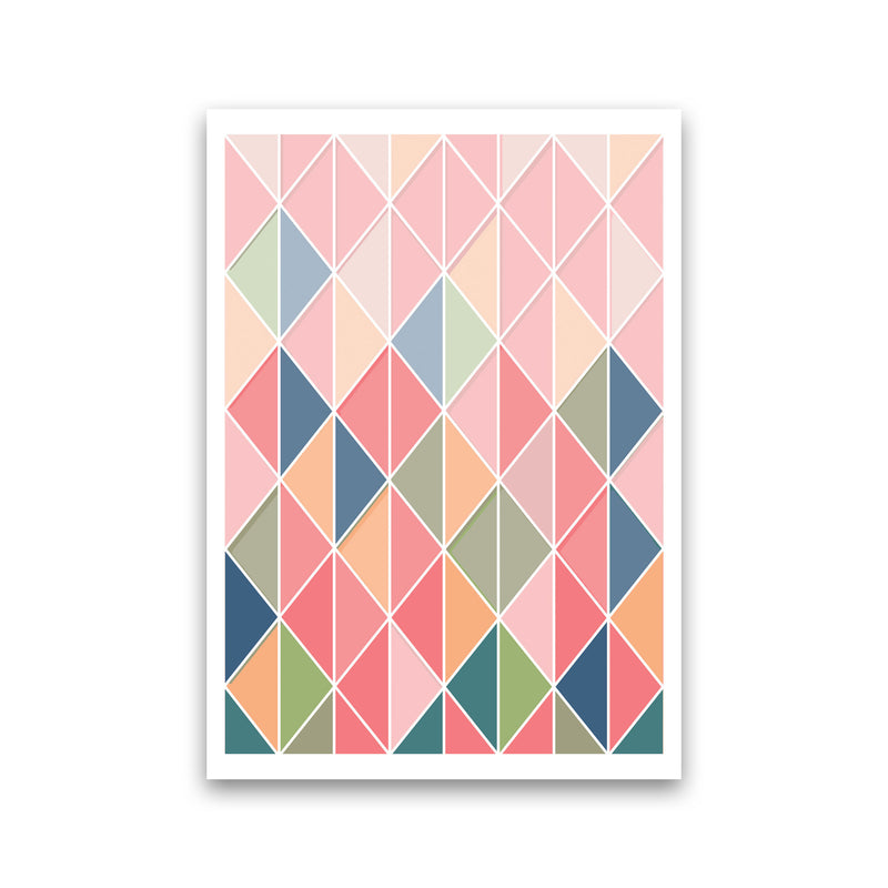 Full Colour Abstract Geo Modern Print Print Only