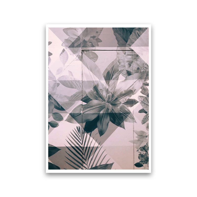 Abstract Retro Flower Pattern Modern Print Print Only