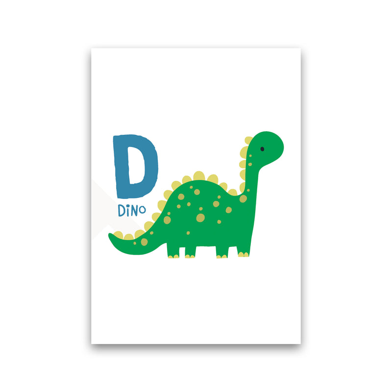 Alphabet Animals, D Is For Dino Framed Nursey Wall Art Print Print Only