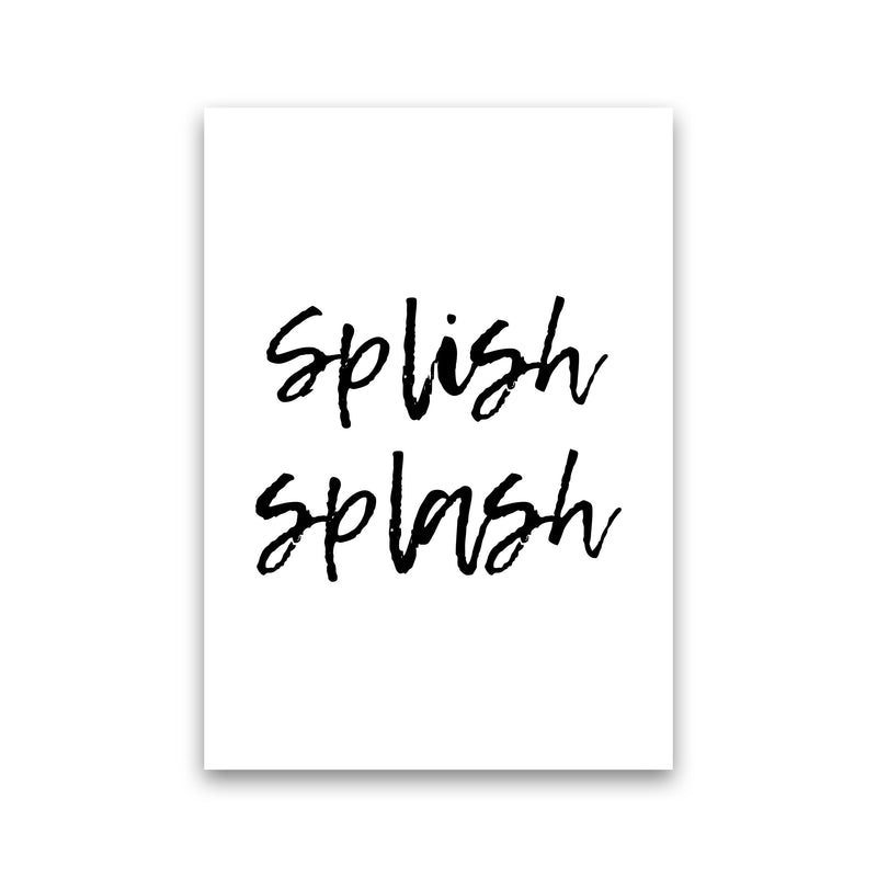 Splish Splash, Bathroom Modern Print, Framed Bathroom Wall Art Print Only
