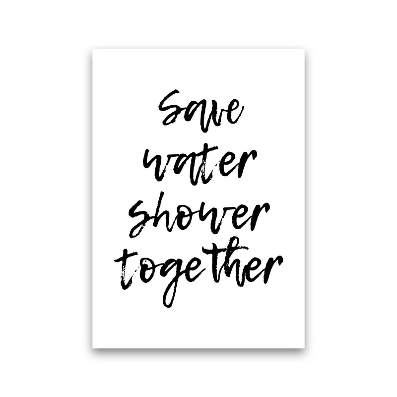 Shower Together, Bathroom Modern Print, Framed Bathroom Wall Art Print Only