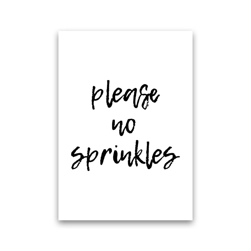 Please No Sprinkles, Bathroom Modern Print, Framed Bathroom Wall Art Print Only