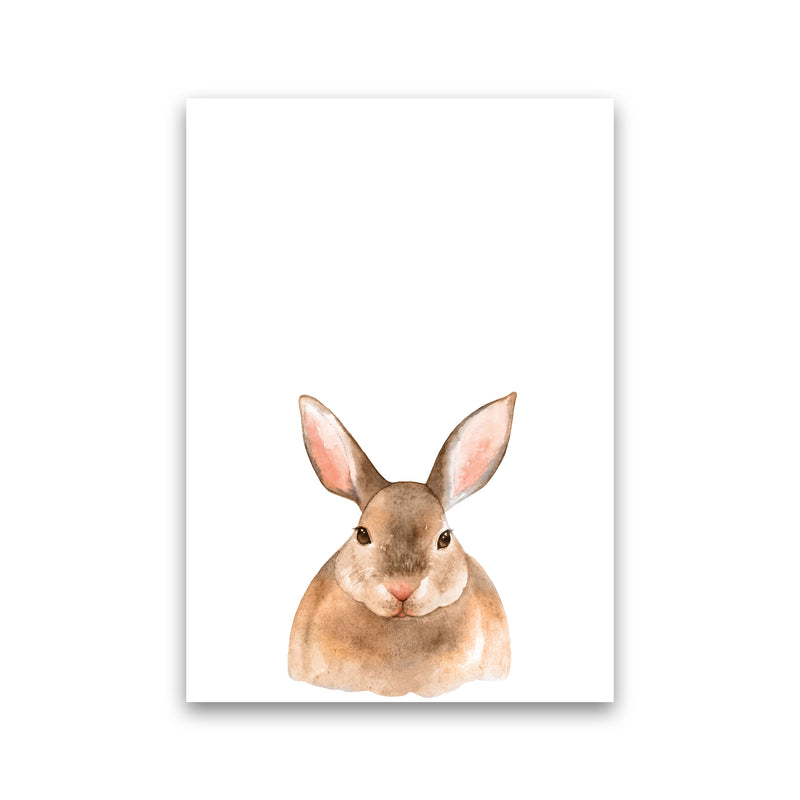 Forest Friends, Cute Bunny Modern Print Animal Art Print Print Only