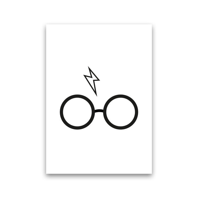 Harry Potter Glasses And Scar Framed Nursey Wall Art Print Print Only