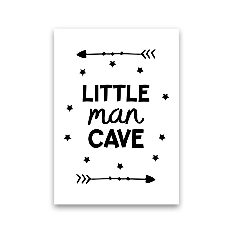 Little Man Cave Black Arrows Framed Nursey Wall Art Print Print Only