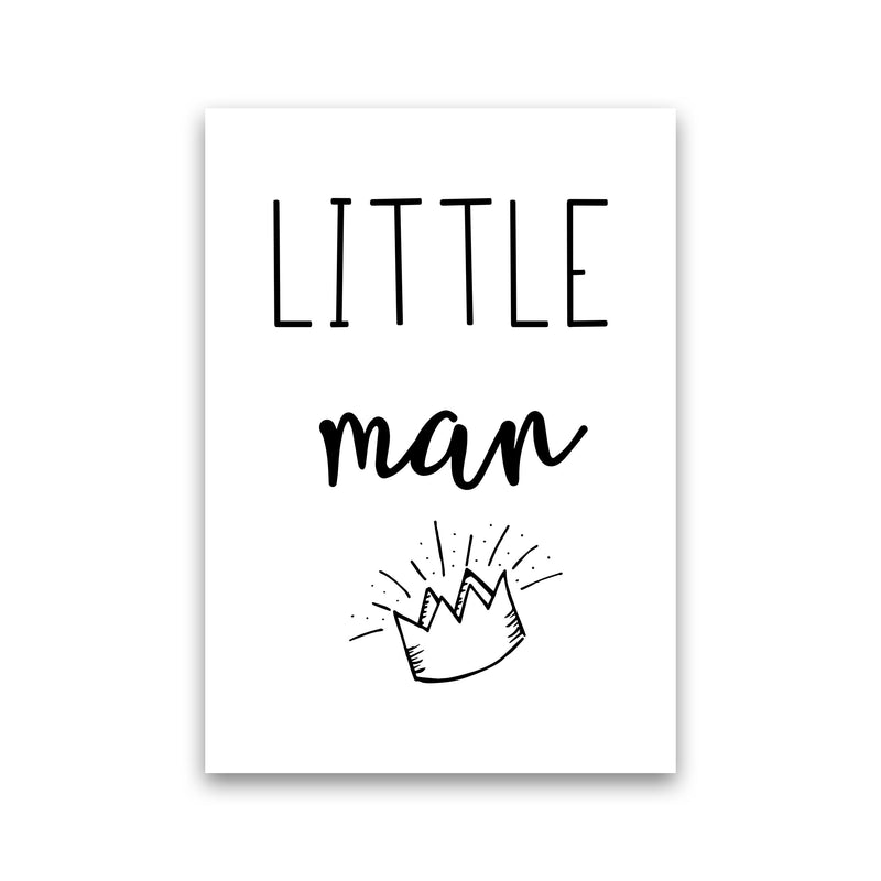Little Man Crown Framed Nursey Wall Art Print Print Only