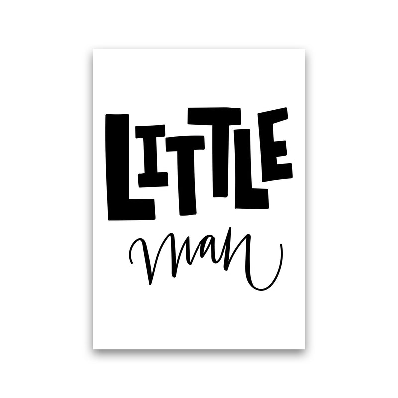 Little Man Black Framed Nursey Wall Art Print Print Only