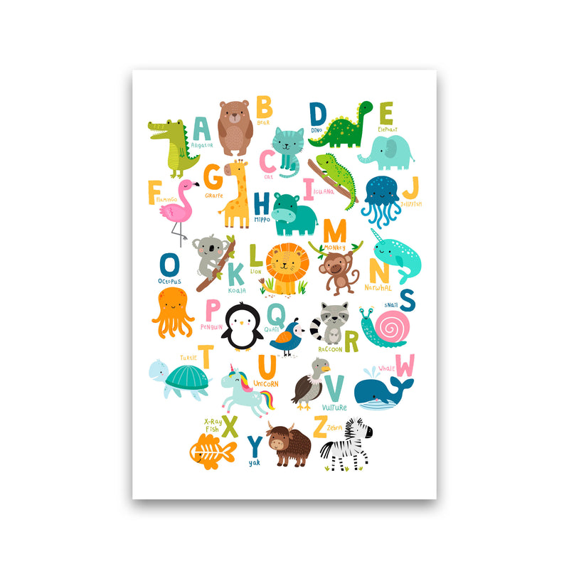 Animal Alphabet Modern Print Print Only