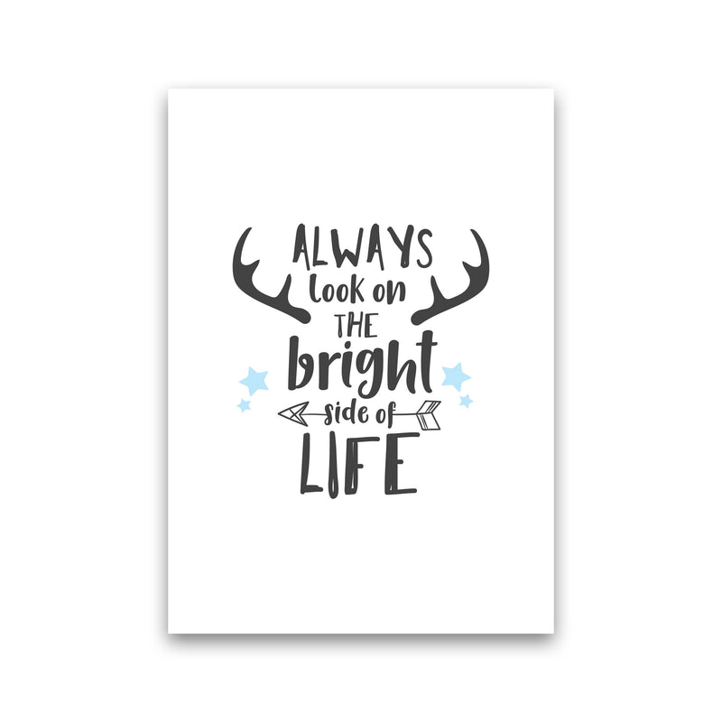 Bright Side Of Life Framed Typography Wall Art Print Print Only
